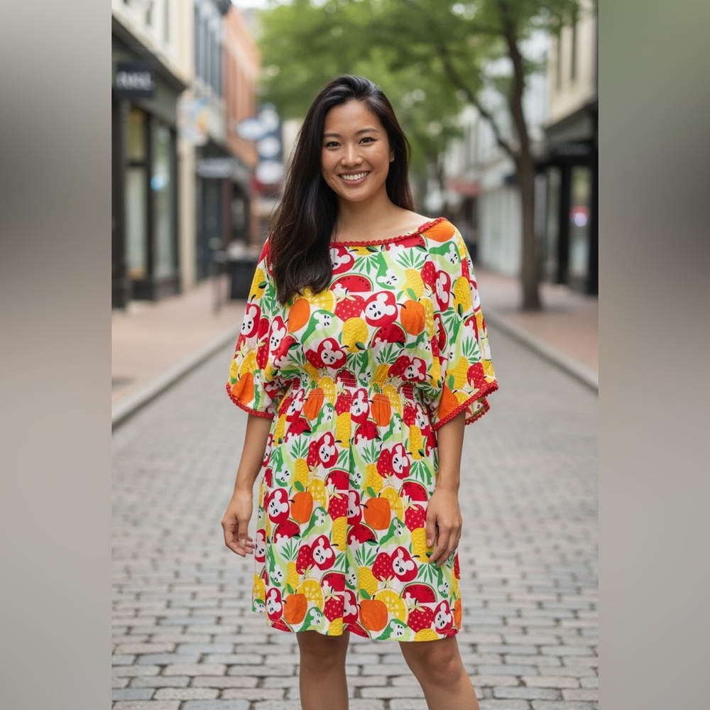 Disney Multicolor Fruit Pattern Dress